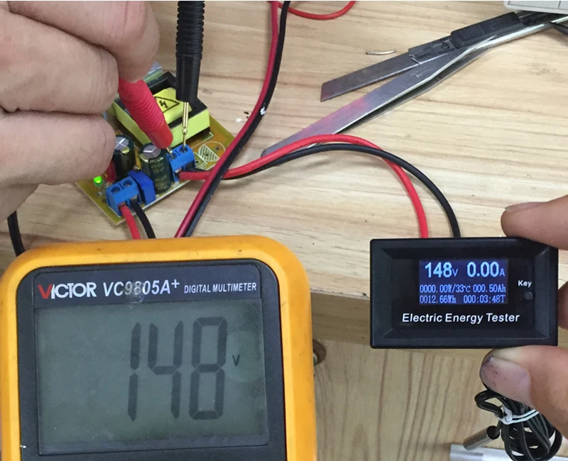 DC 150V/20A 3KW woltomierz cyfrowy amperomierz napięcie zasilania mierniki detektor wattmeter volt aktualny tester pojemności wskaźnik