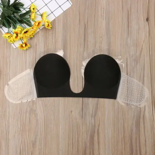 New Silicone Invisible Bra Self-adhesive Backless Strapless U Shape Adhesive Silicone Invisible Push up Bra