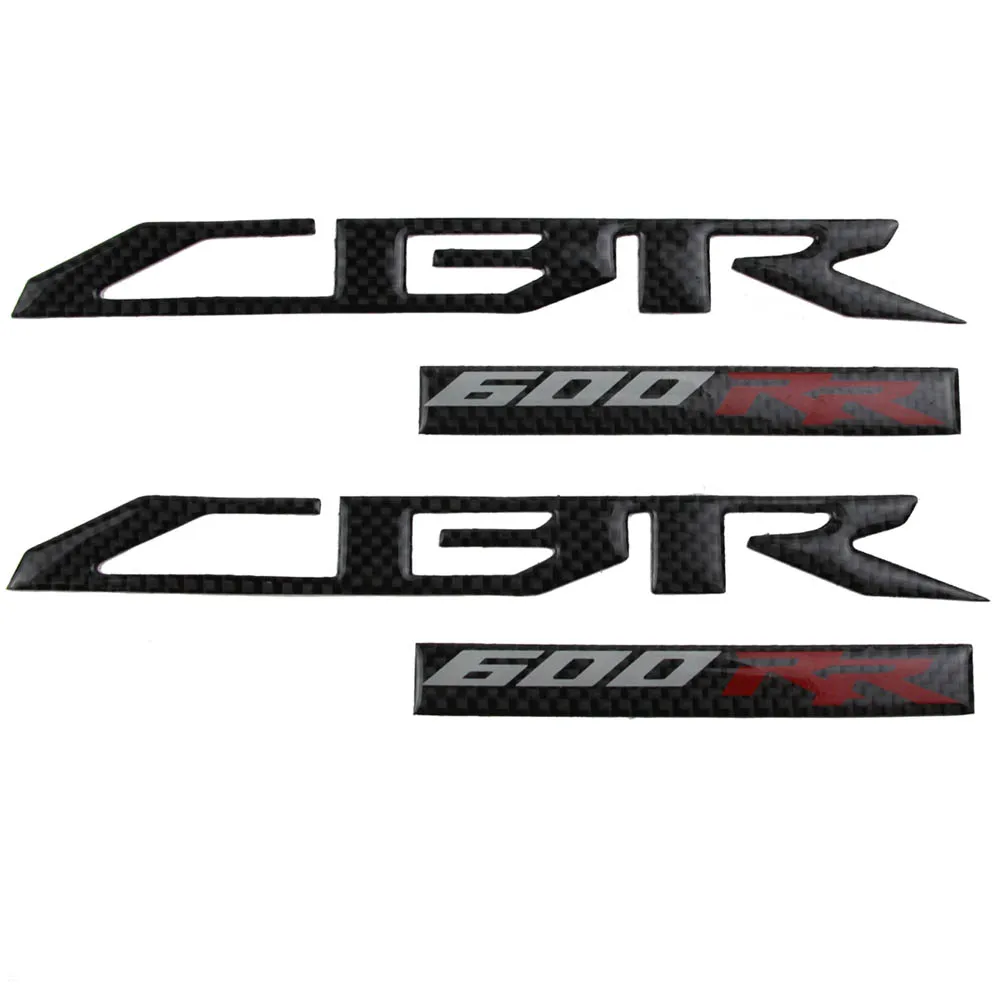 

KODASKIN Motorcycle 3D Raise Carbon CBR Decals Emblem Stickers for Honda CBR600RR 08-15