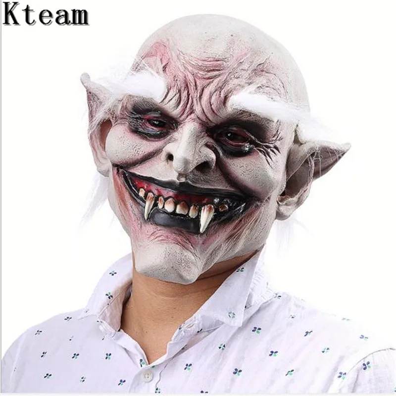 Halloween Bloody Scary Horror Mask Adult Zombie Monster Vampire Mask Latex Costume Party Full Head Cosplay Mask Masquerade Props