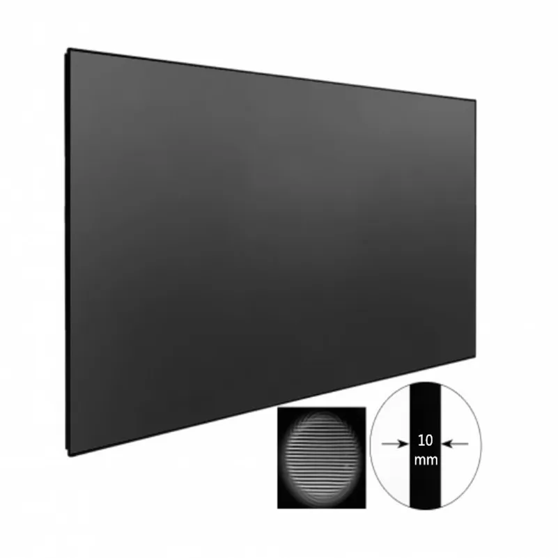 16:9 HDTV 3D 4K/8K Ultrashort Anti-Light Rejecting Thin Bezel Fixed Frame Hard Screen Ships Fully Assembled, PET Crystal