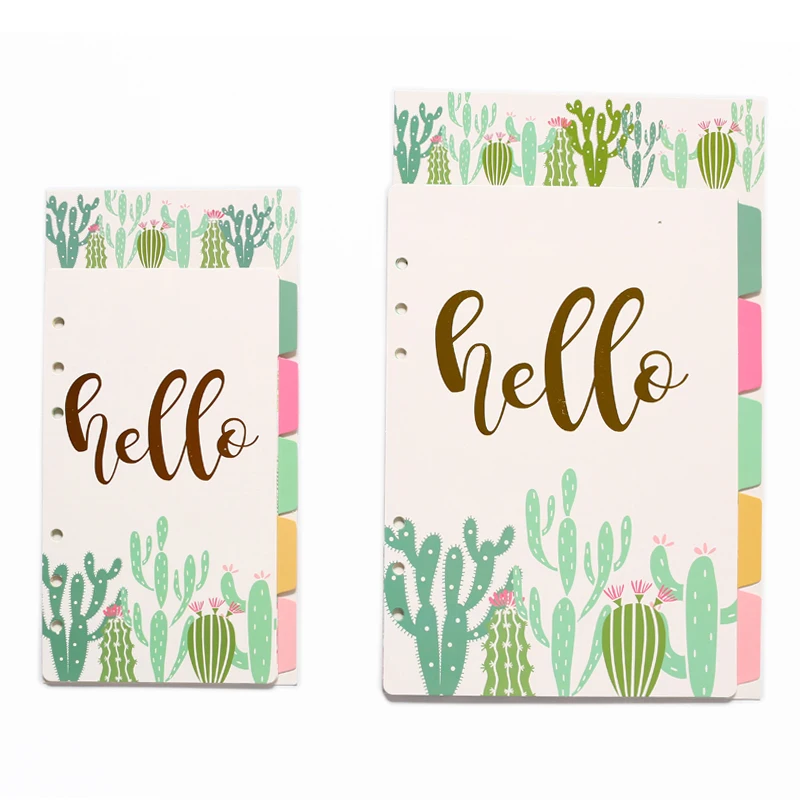 Planner Loose-Leaf Page Separator Page A5/A6 Index Divider