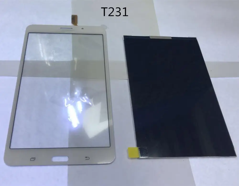 LCD Display Screen and Touch Screen Glass Replacement, Repair Parts For Samsung Galaxy Tab 4 7.0, SM-T231, T231, T235