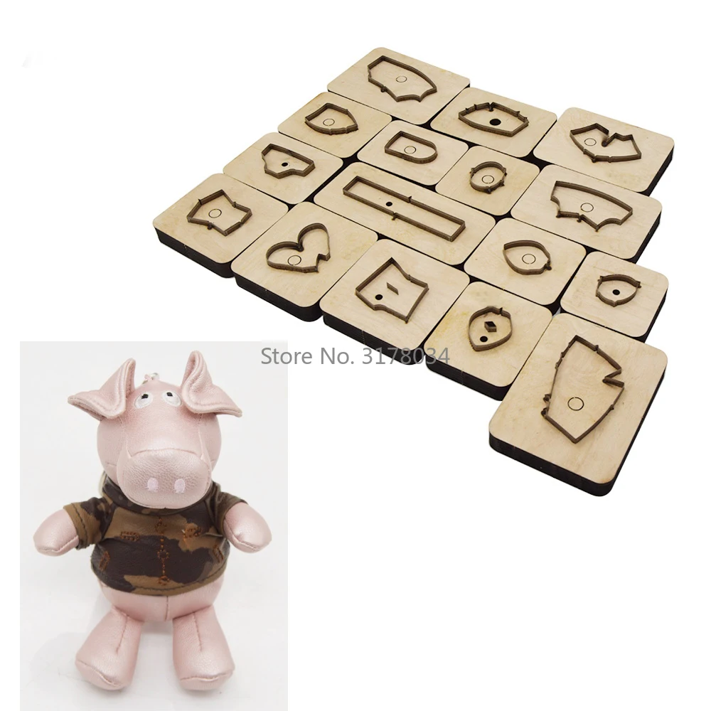 

Japan Steel Blade Rule Die Cut Steel Punch Pig Pendant For Women Bag Cutting Mold Wood Dies Cutter for Leather Crafts