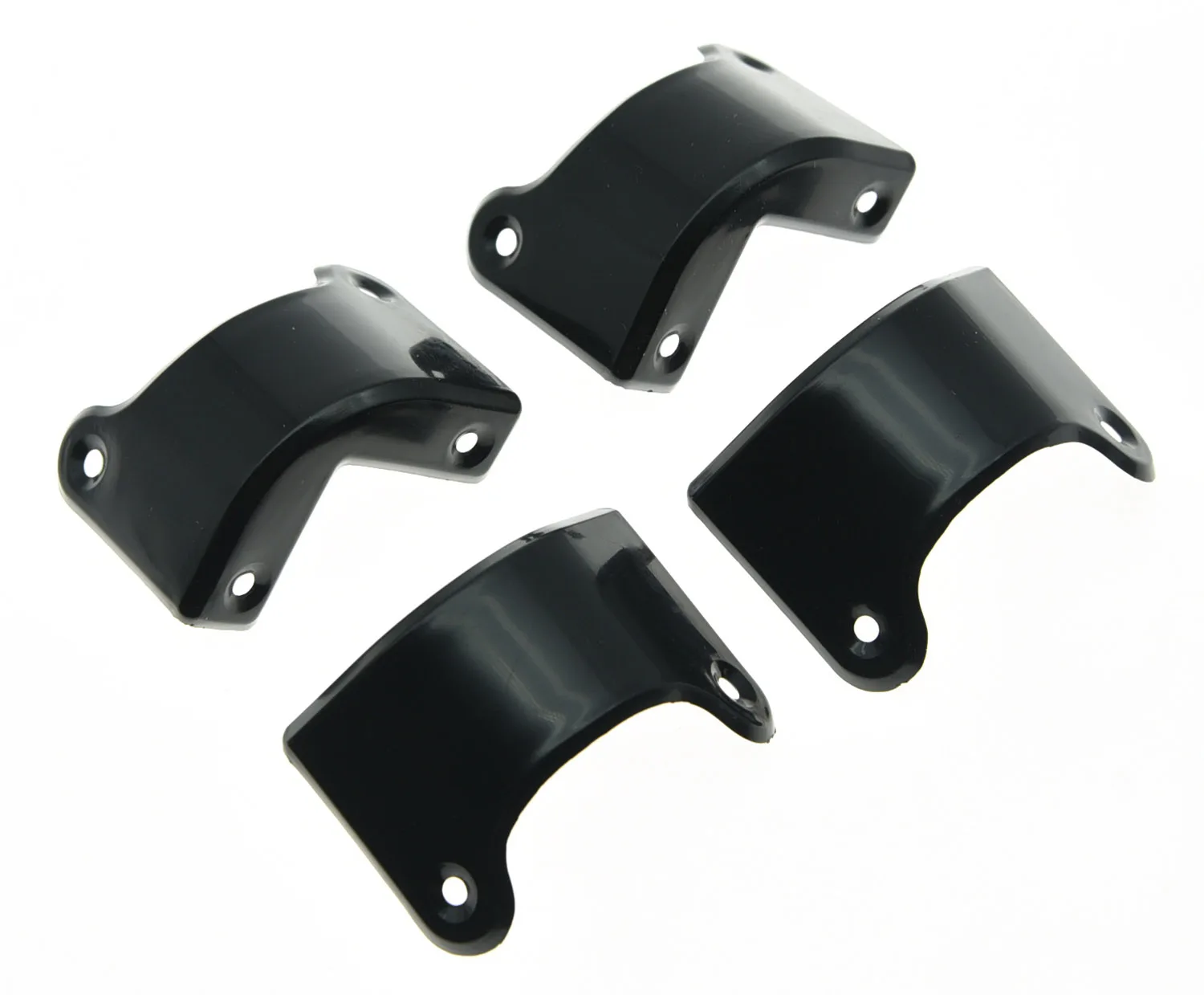 KAISH Set of 4 Rear Black Guitar Amp Speaker Cabinet Corner Protectors for Marshall