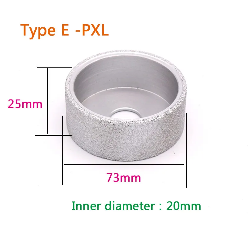 1 pçs diamante ângulo moedor de pedra moagem disco semi-circular/borda reta/redondo vidro cerâmica porcelana mármore