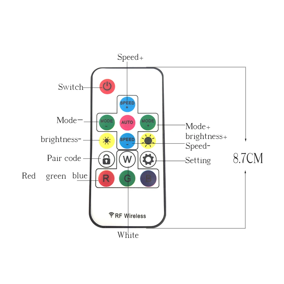 WS2811 LED Strip Controller RF Bluetooth APP RGB LED Light 5050 Controller DC 5V 12V 24V Music Controller WS2812 WS2812B 433Mhz