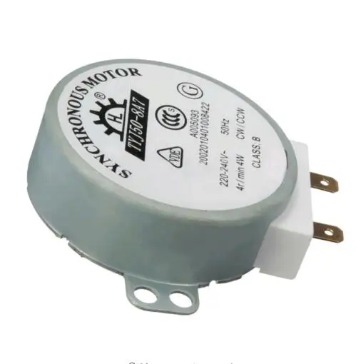 AC 220V-240V 4W 50Hz CW/CCW Microwave Turntable Turn Table Synchronous Motor TYJ50-8A7 D Shaft 4 RPM