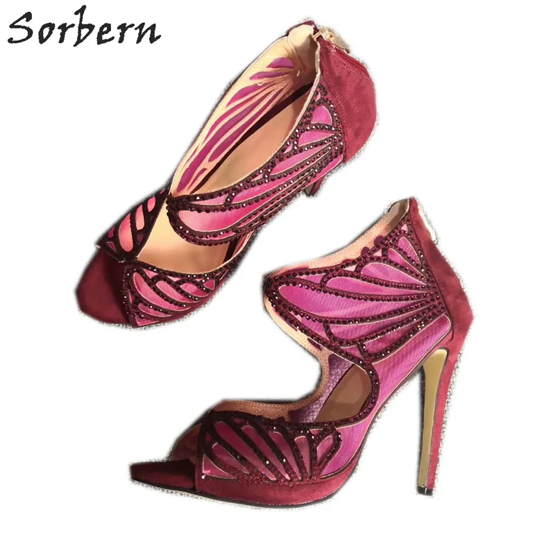 

Sorbern Crystal Women Sandal High Heel Summer Shoe Ladies Stilettos Ladies Runway Sandals Womens Stiletto Heel Shoes Pumps New