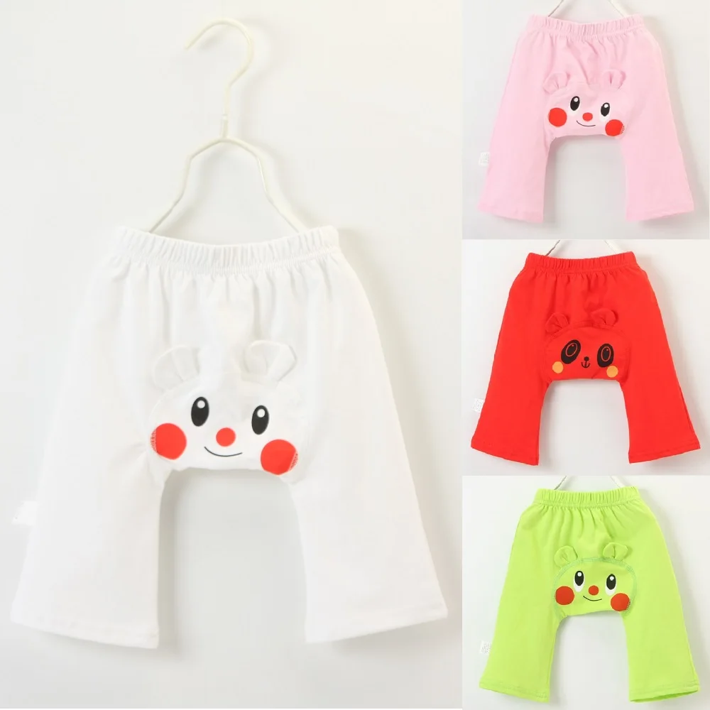 

Bunny Baby Girl PP Pant Cute Newborn Clothes Cartoon Shy Bear Baby 7-Cent Trouser Infant Underpant 100% Cotton Children Britches