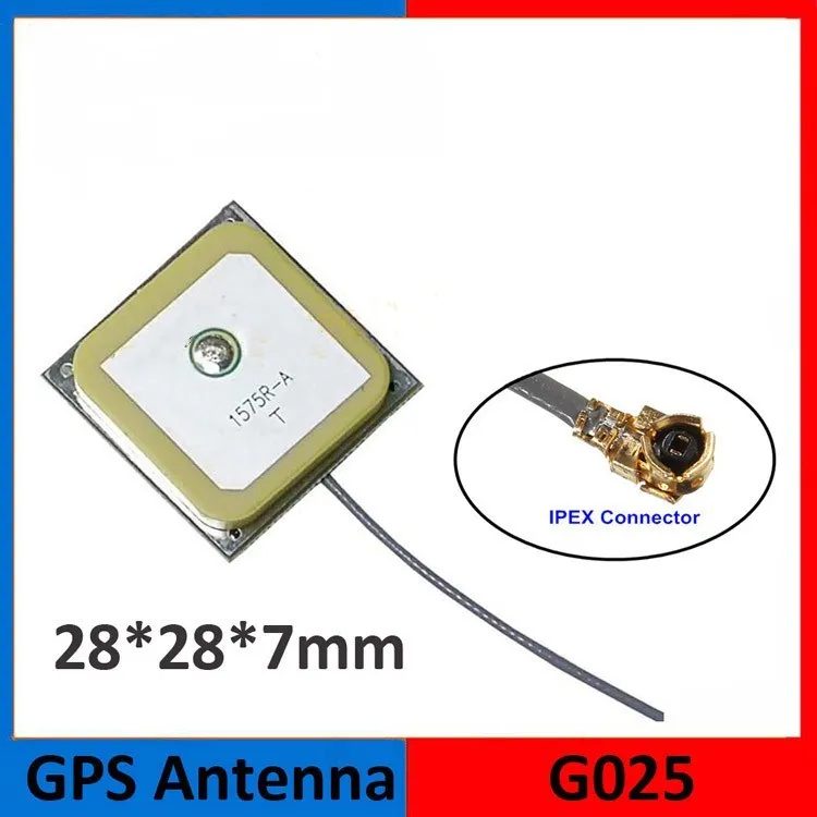 10cm IPEX interface 1575.42Mhz GPS active antenna ceramic built-in internal Antenna  28*28*7mm G025 SIM808 SIM868 NEO-6M NEO-7M