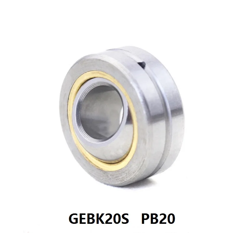 

4pcs/lot GEBK20S PB20 Radial Spherical Plain Bearing With Self-lubrication for 20mm shaft