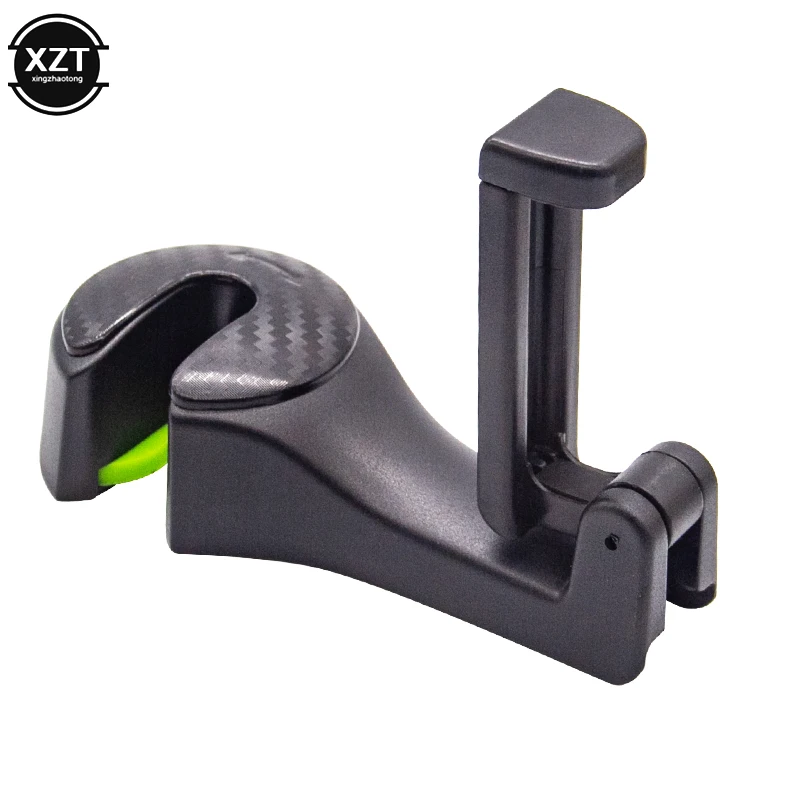 Car Headrest Hook with Phone Holder 2in1 Multifunction Clips Seat Back Hanger Back Bags Hanger Phone Holder Car Accessories