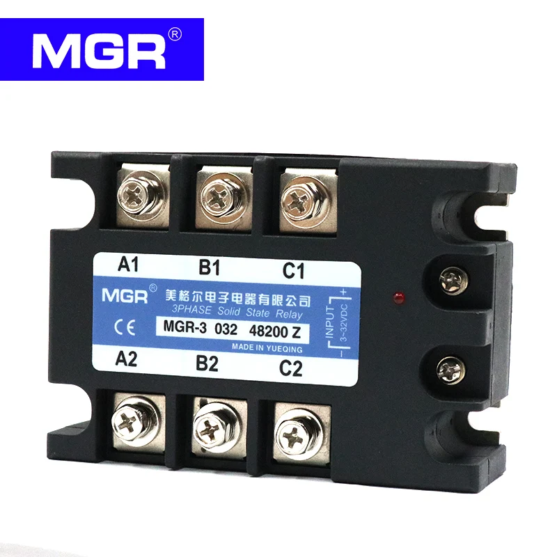 

SSR 3 Phase Solid State Relay MGSSR DC-AC MGR-3 MGR3 MGR-3 032 3810Z 3825Z 3840Z 3860Z 3880Z 3890Z 38100Z 38150Z 38200Z Switch