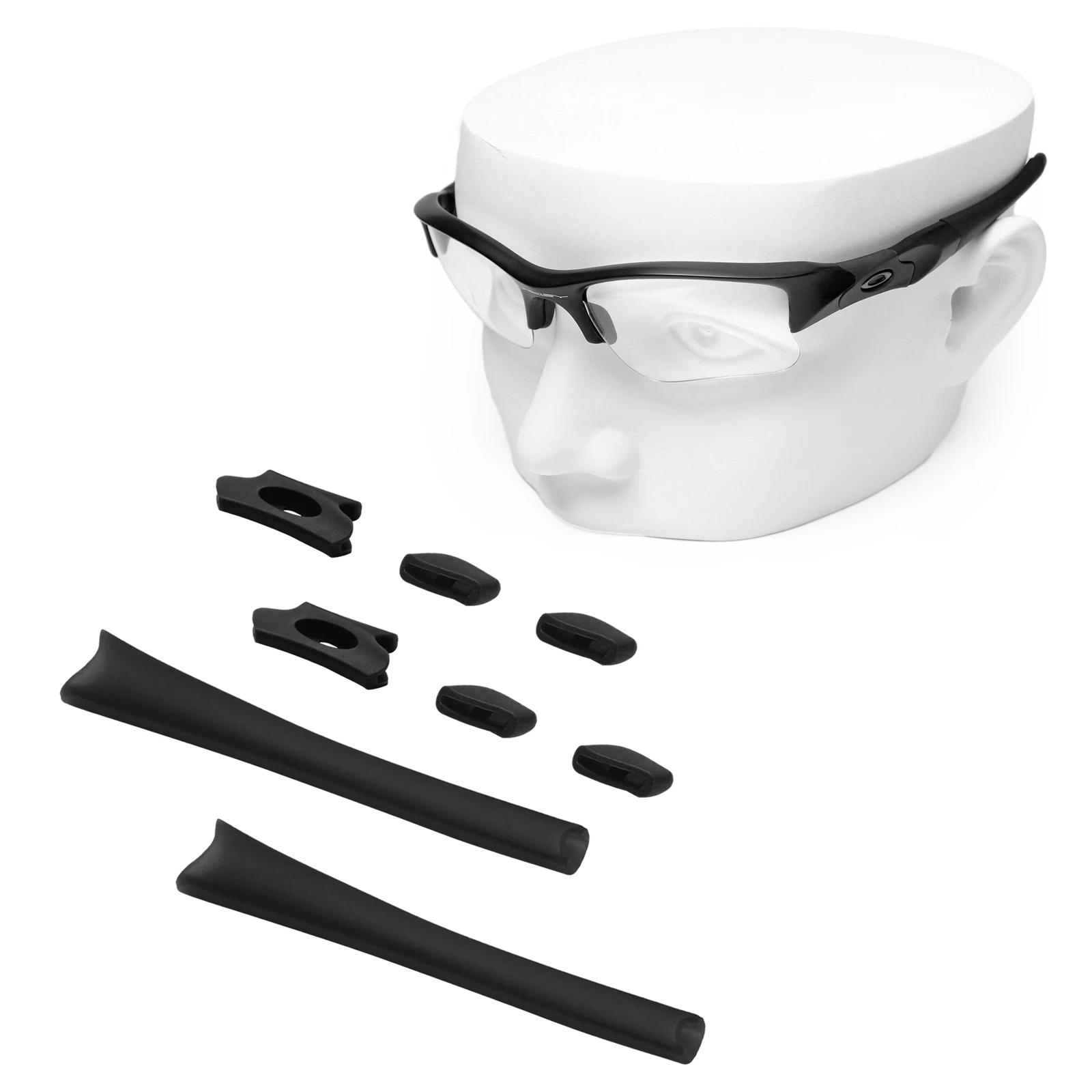 OOWLIT Gummi Kits Nase Pads & Earsocks für-Oakley Flak Jacket XLJ Sonnenbrille