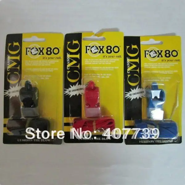 FOX 80 football Whistle soccer whistling Basketball train Whistle Referee Soccer sports goods 50pcs/lot + free shipping