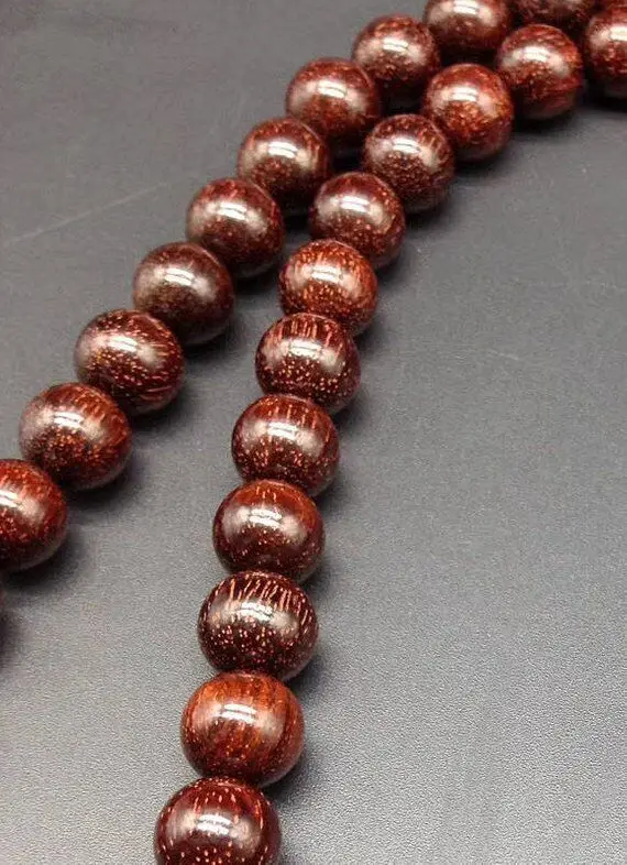 8mm/10mm Natural India Red Sandalwood Beads Grade AAA High-density 108 Mala Beads Prayer Bracelet or Necklace DIY Accessories