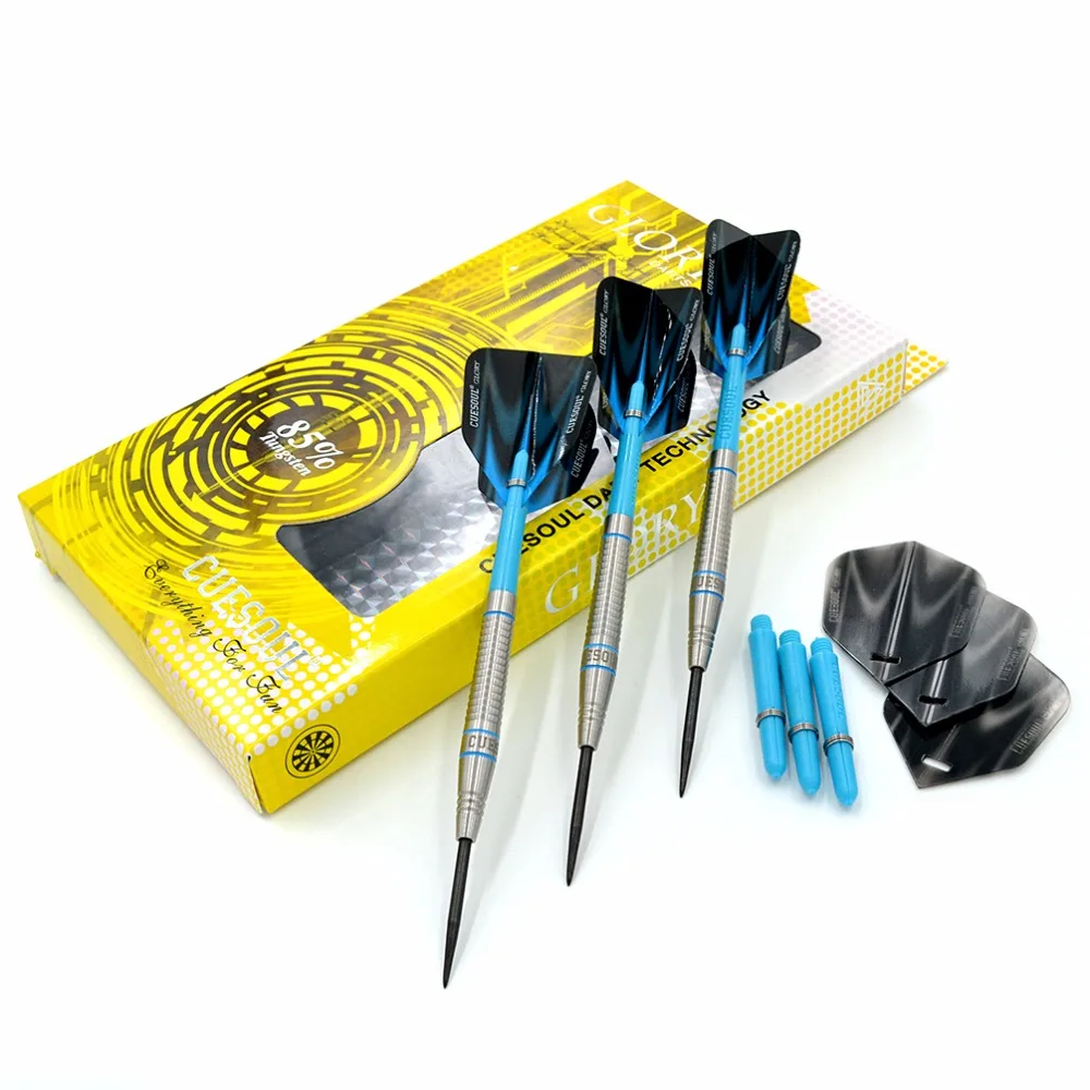 CUESOUL GLORY 85% Tungsten 22g Steel Tip Dart Set Professional darts