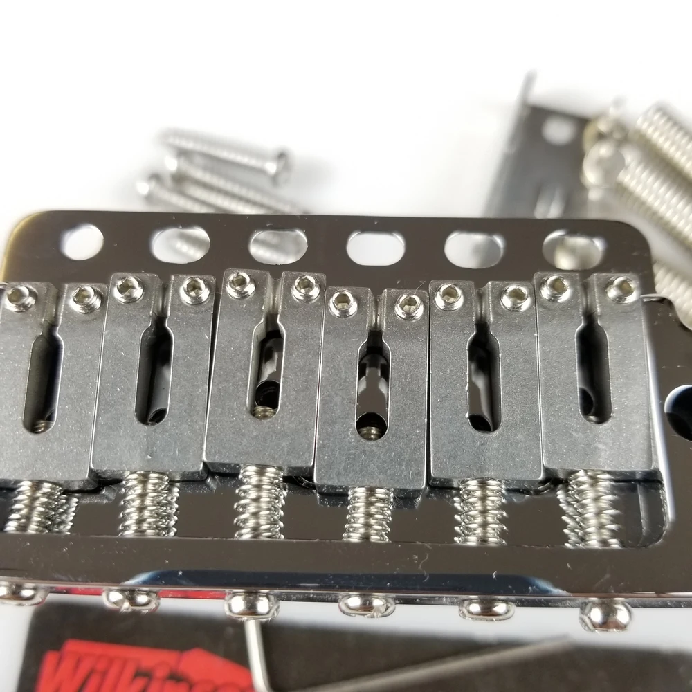 Imagem -04 - Wilkinson Wvp6 Chrome Silver st Guitarra Elétrica Tremolo System Bridge Mais Selas de Aço Inoxidável Feitas na Coréia