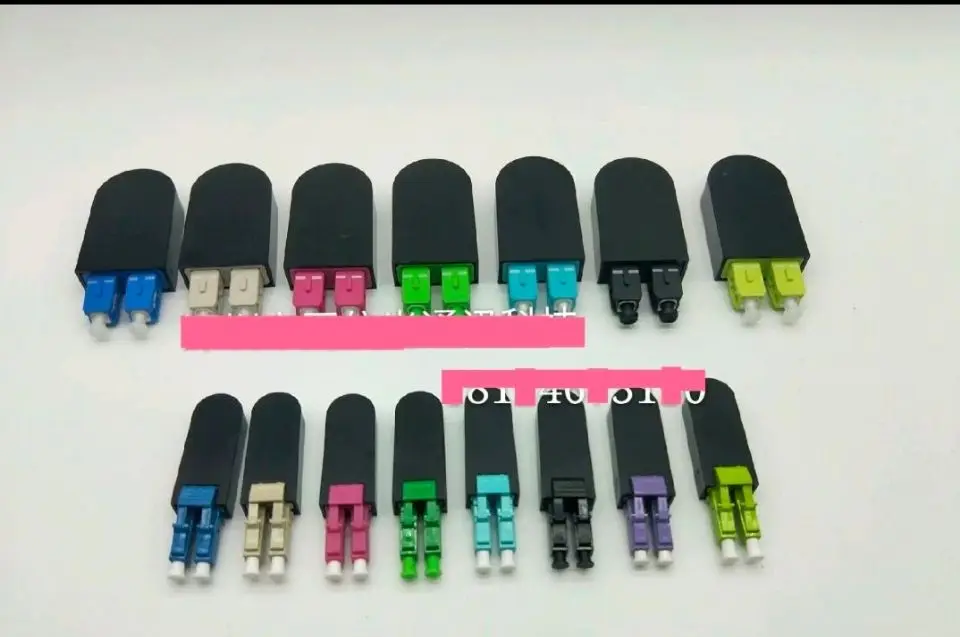 5pcs LC SC fiber optic loop back OM4 OM5 duplex Multimode MM Pink test connector 20pcs SC LC black housing free shipping ELINK