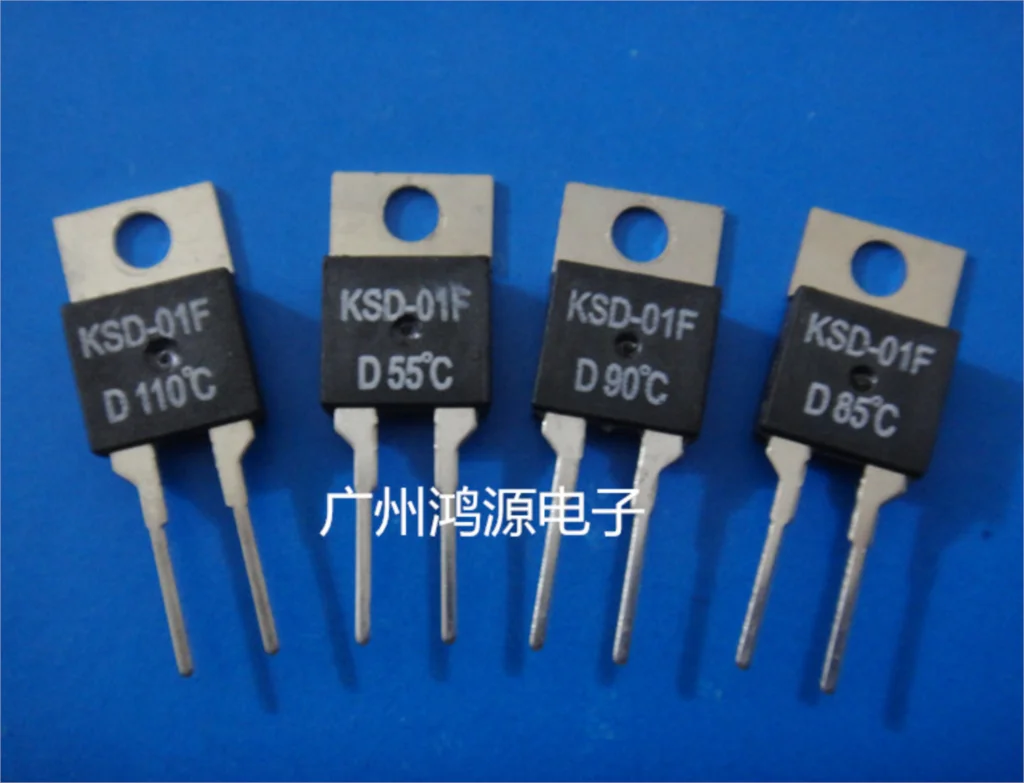 Temperature relay KSD-01F temperature control switch TO-220 temperature sensor 0 C ~ 150 C NO or NC temperature controller