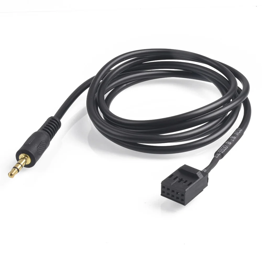 

3.5mm 10PIN Interface AUX Input Cable Audio Male Jack Music Adapter For BMW E46 Auto Cable Adapter Socket