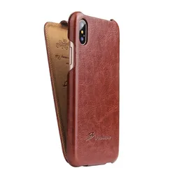 Vertical Flip Genuine Leather Cover Case for Apple iPhone 15 XR 11 12 13 14 Pro Max 6 7 8 SE 2020 12 13 Mini Fundas Coque