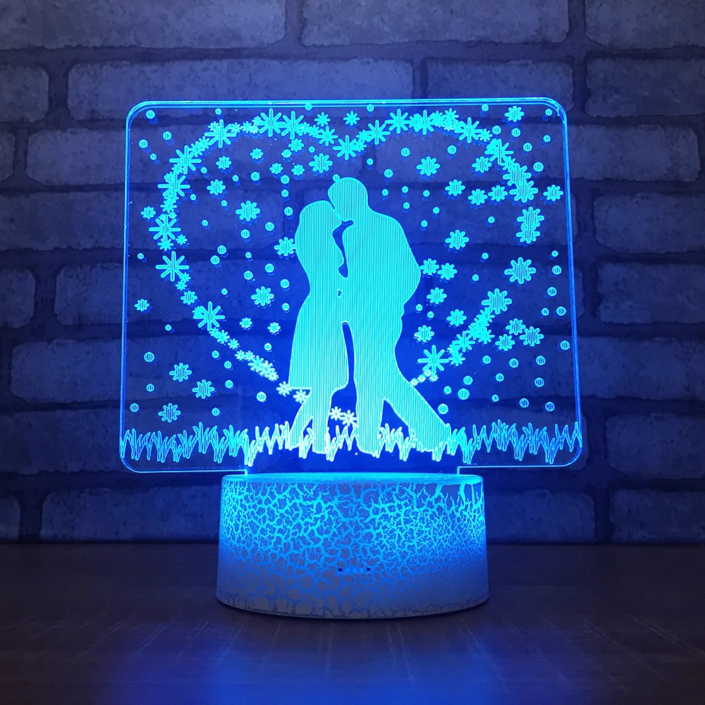 Wholesale Creative Gift  Table Lamps For Living Room Custom Electric Touch Remote Control Bedside 3d Small Night Lamp