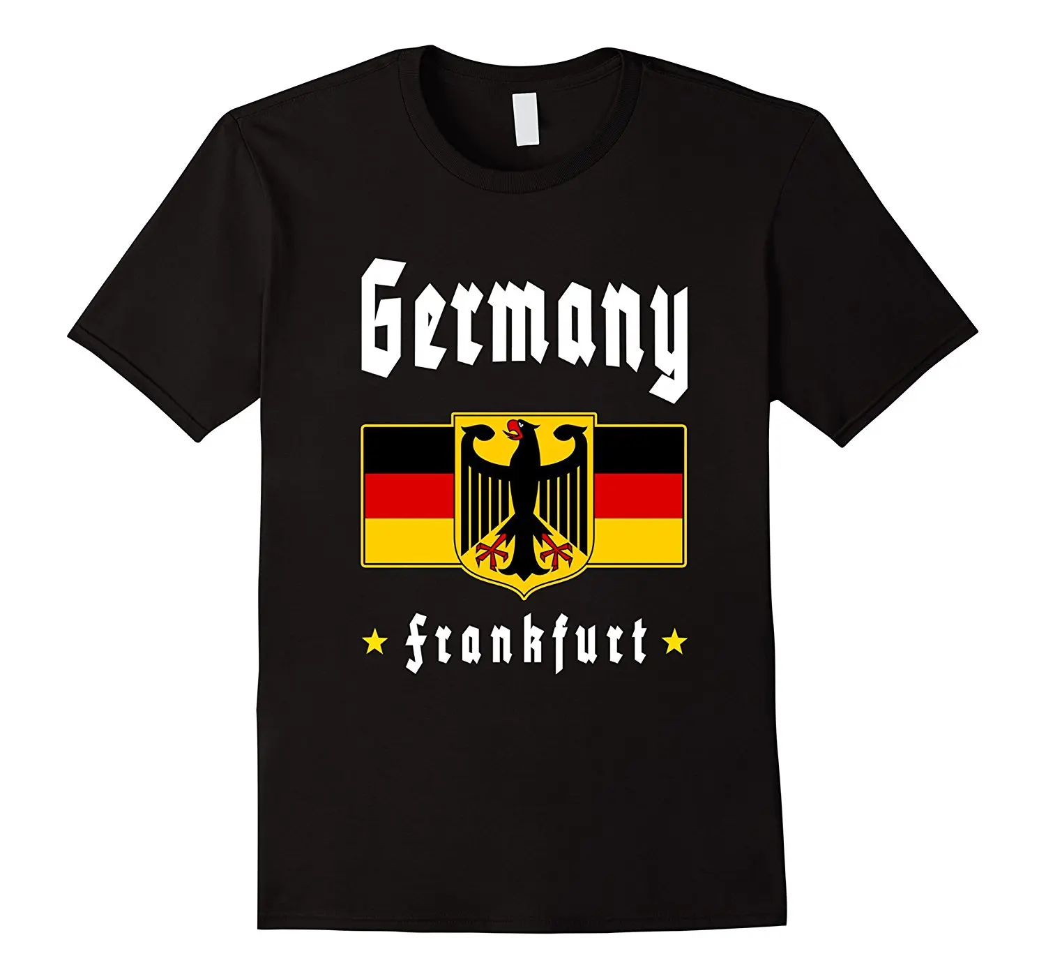 T Shirts Fashion 2019 Crew Neck Men Short-Sleeve Frankfurt T-Shirt Germany .Tee Shirt Printing