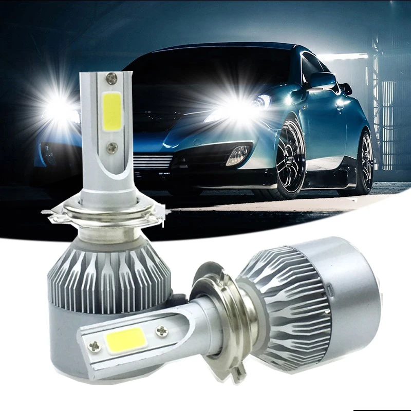 Muxall  Super bright Auto H15 H7 H1 H4 LED Car Headlights Bulbs COB Chip 36W 7800LM H15 LED Car Light White 6000K LED Bulbs