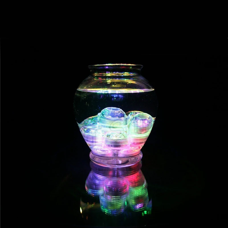 Imagem -05 - Led Multi Cor Rgb Submersível à Prova Dsubmersible Água Decoração Vaso de Festa Mini Luzes Controle Remoto Casamento Natal Iluminação do Dia das Bruxas 10x