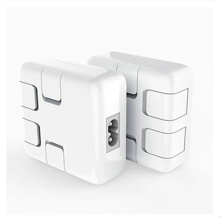 New USB Charger 4 Port Hidden Holder Protect USB For iPhone iPad Samsug Huawei ZTE Lenovo Xiaomi AC Power Adapter