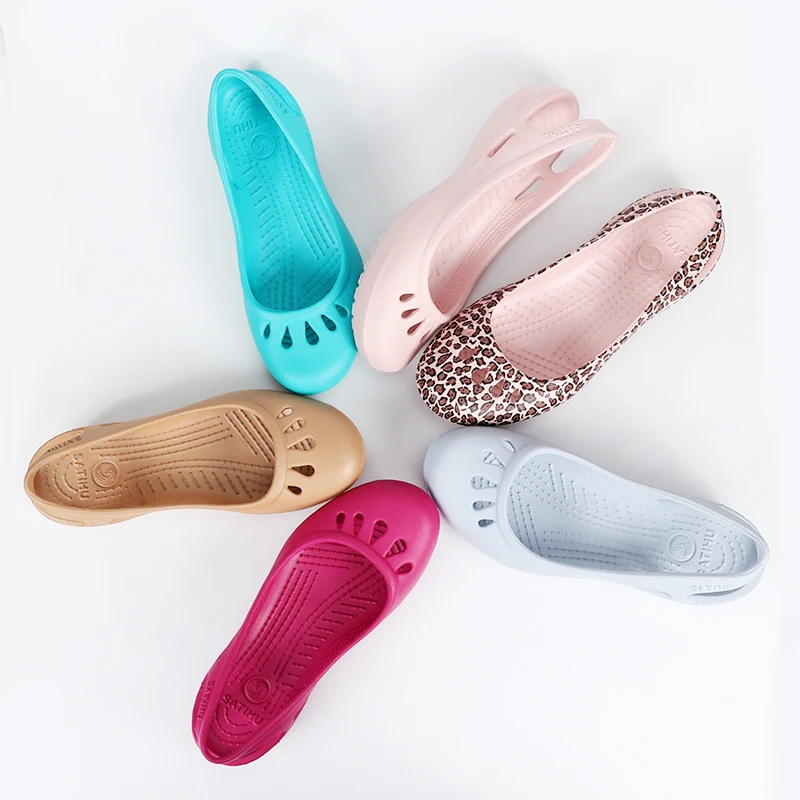 Maggie\'s Walker Beach Shoes Women Sweet Sandals Summer Fashion Candy-colored Slip-on Resin Wedges Sandals Size 35~40