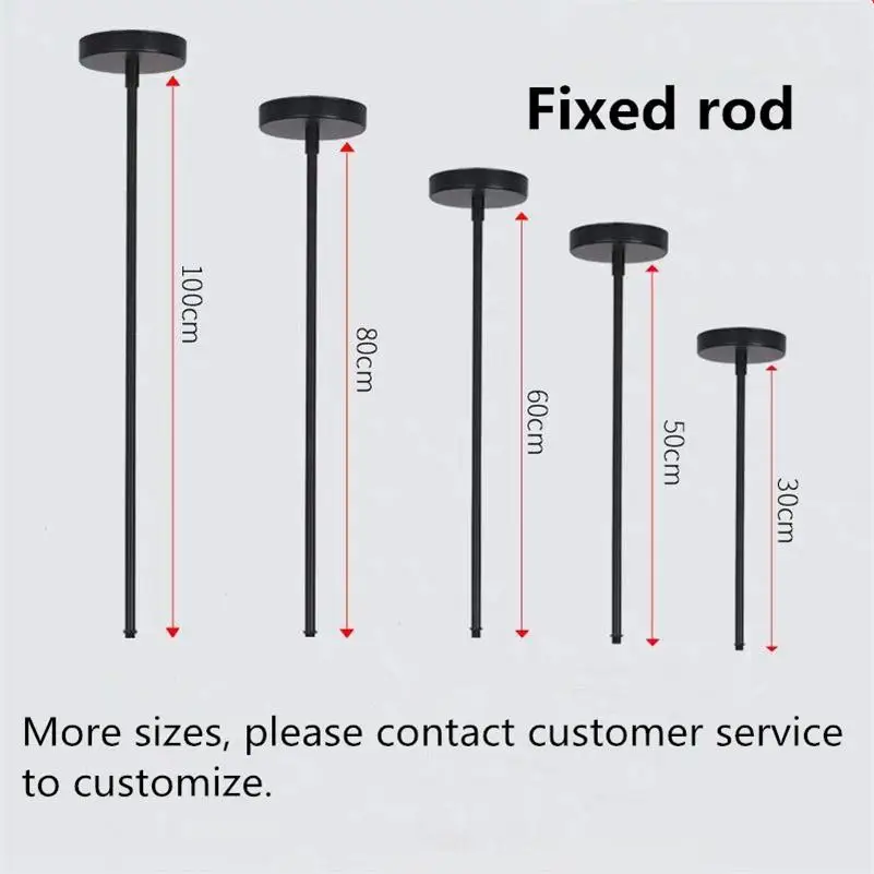 Track Lighting Spotlights Suspension Accessories Adjustable Long Rod Ceiling Tracking Mounted Extension Tube 20-200cm Rails