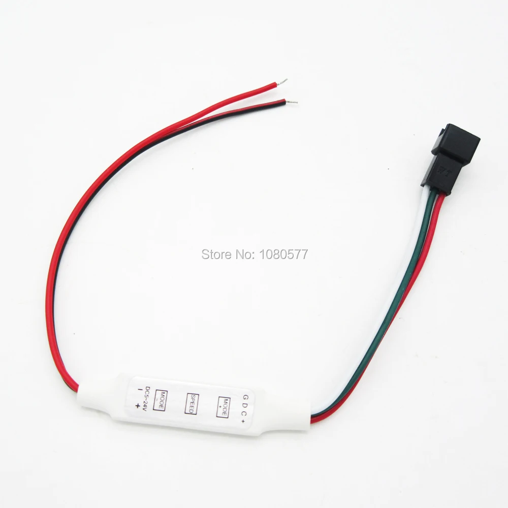 10pcs Mini 3Key RGB Controller Connector for DC5V 12V 24V Pixels Dream Color WS2811 WS2812B LED Strip Light