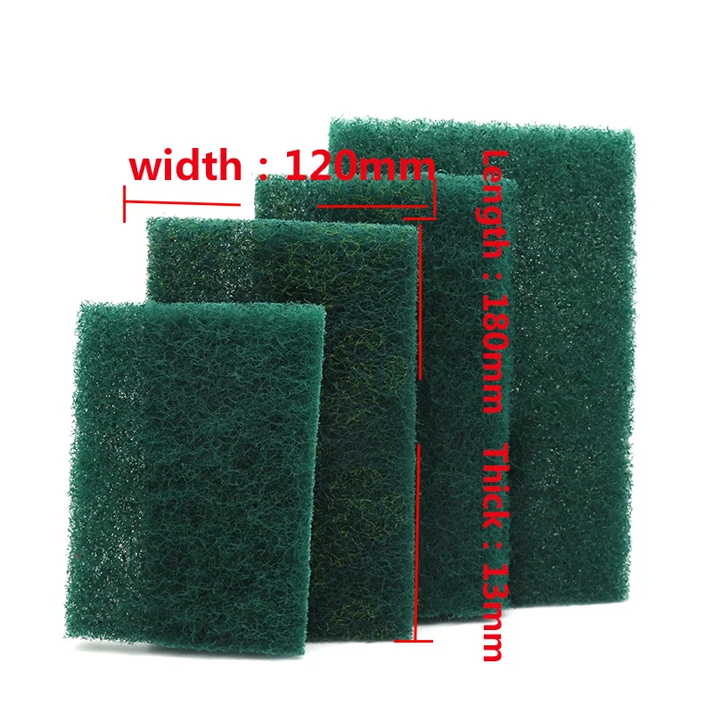 2pcs Industrial Scouring Pad Coarse Rust Removal Cloth Flexible Nonwoven Scouring Hand Pad Industry Kitchen Cleaning Cloth