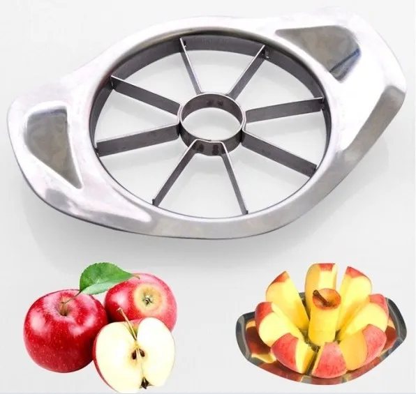 Creative Home Kitchen Stainless Steel Apple Fruit Cutter Slicers Shredders Tools 5 pieces / Lot