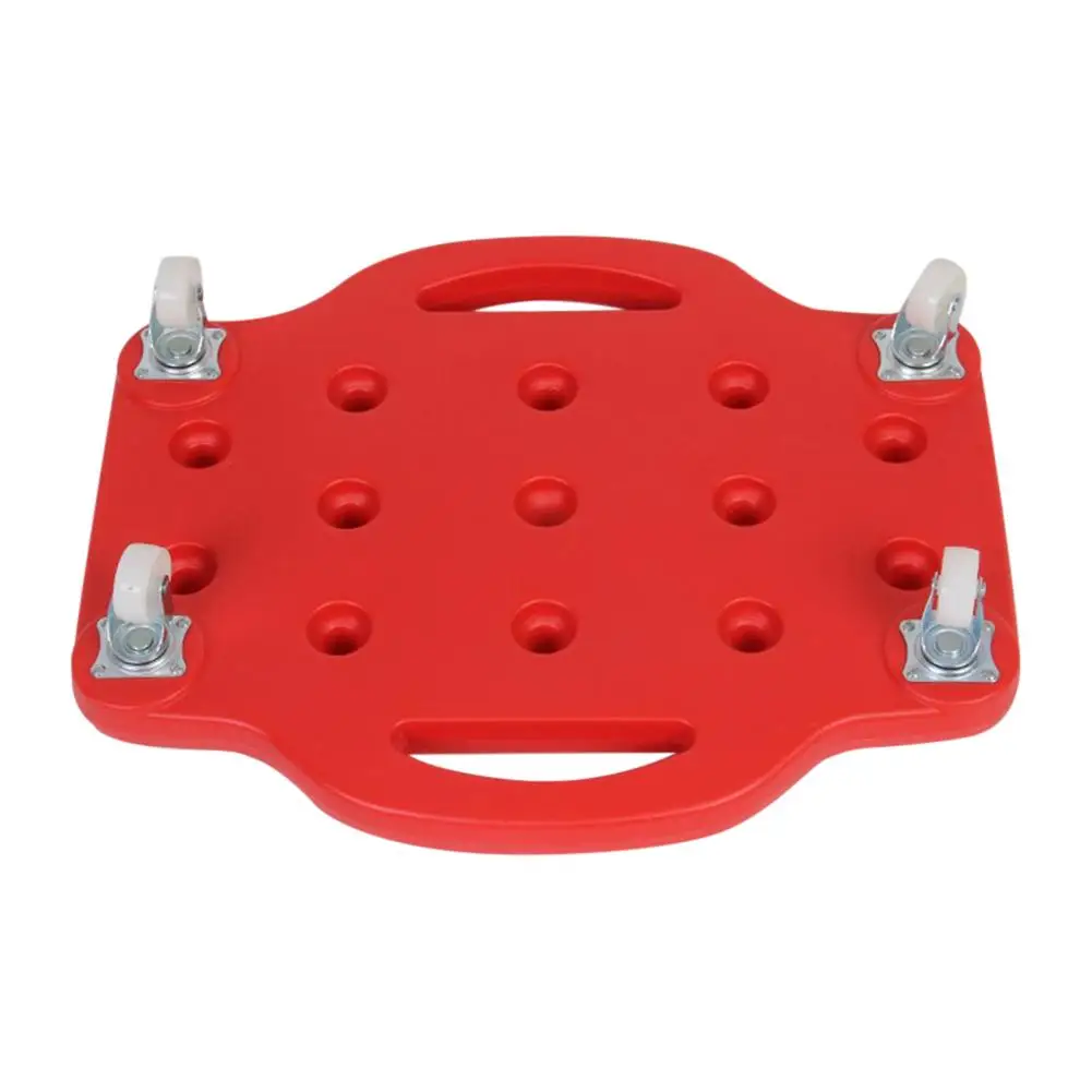 Children's Safety Plastic Scooter Board Handled Scooter Seat With Swivel Casters Balance Four-wheel Training Equipment