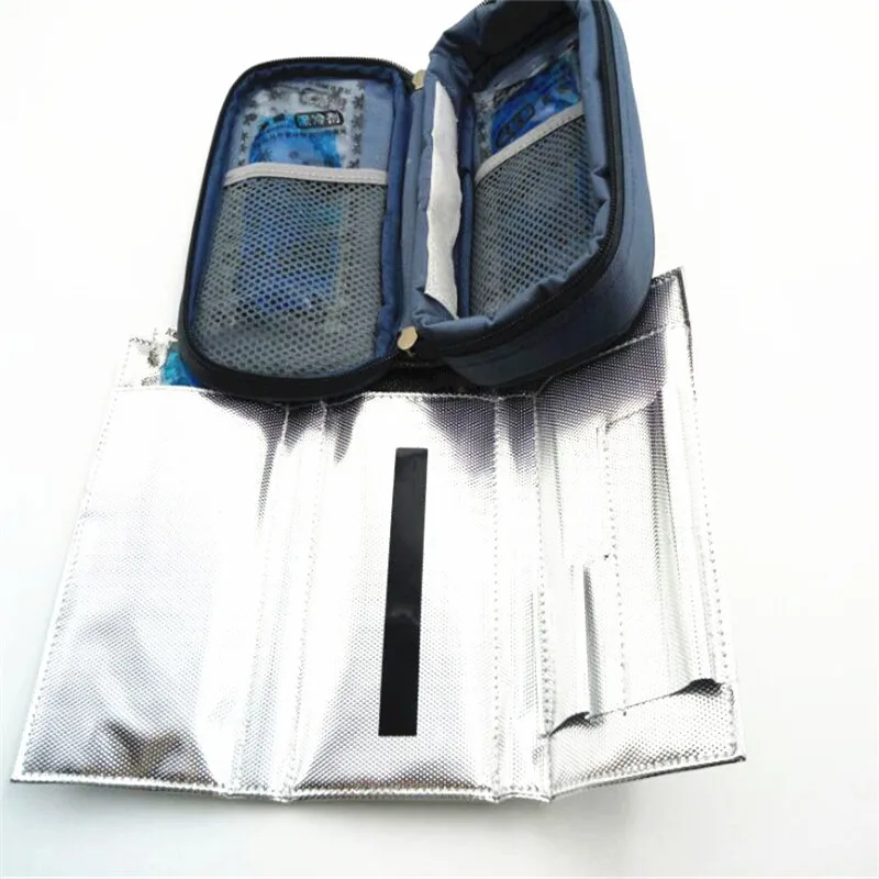 Mới Chất Lượng Cao Insulin Du Lịch Insulin Ốp Lưng Tản Nhiệt Di Động Cách Nhiệt Làm Mát Túi Viền Nhôm Băng Túi