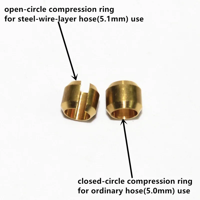 bicycle hydraulic hose insert fitting part for hope series