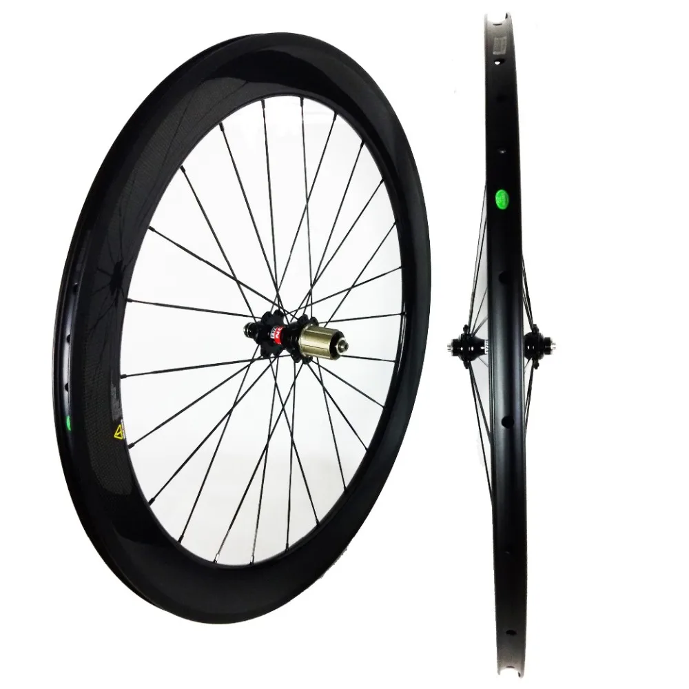 Carbon Bicycle Tubular Wheelset 700C 25mm Width 60+88mm Road Racing Wheels Bremsen Rad Llantas Carbono Carretera Bike Components