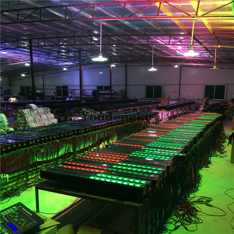 12 pieces 18x3w ip65 dmx512 led rgb wall washer 3-in-1 outdoor linear Landscape decoration light