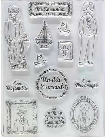Spanish  stamp Clear Stamp for Scrapbooking Transparent Silicone Rubber DIY Photo Album Decor 108