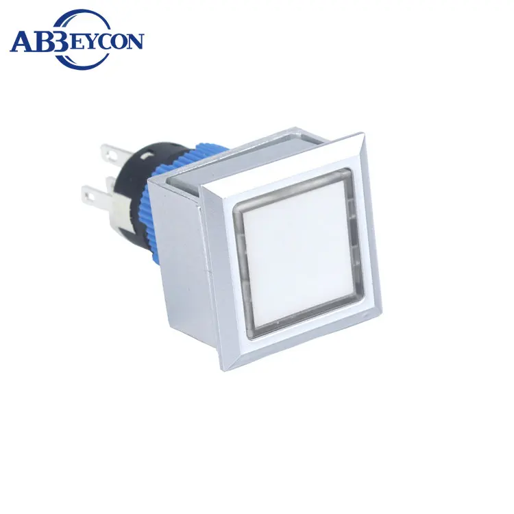 

ABBEYCON 2238Z IP67 22mm PA66 Latching Pin Type Push Button Switch Plastic 22mm Square Switch