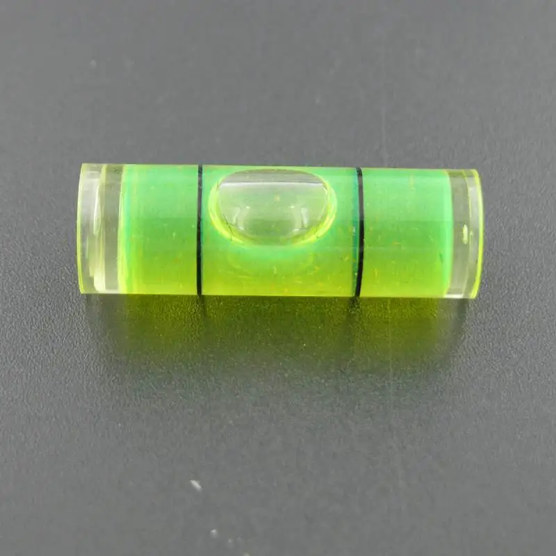 (2 pieces/lot) Diameter 10mm Length 30mm Acrylic Tube Bubble Level Spirit Level Measuring Instrument