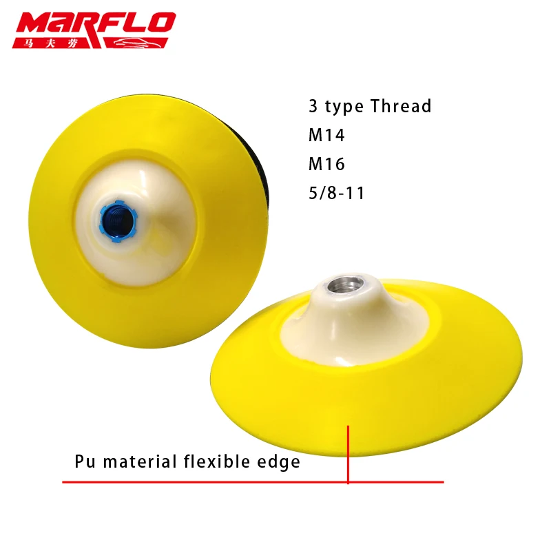 Marflo Car Wash Plate Backing Pad With Polishing Sponge Pad 6\