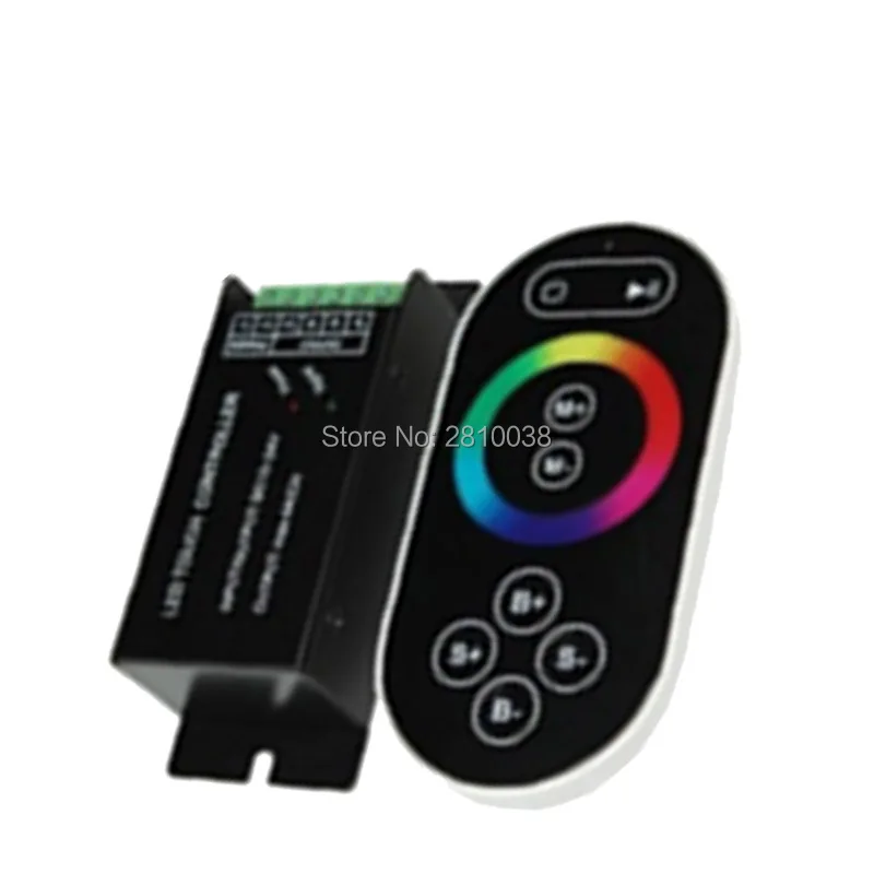 

2 pcs/lot Touch 8 button led rgb controller common anode 3 channel rgb led controller DC 12-24V led full color controller