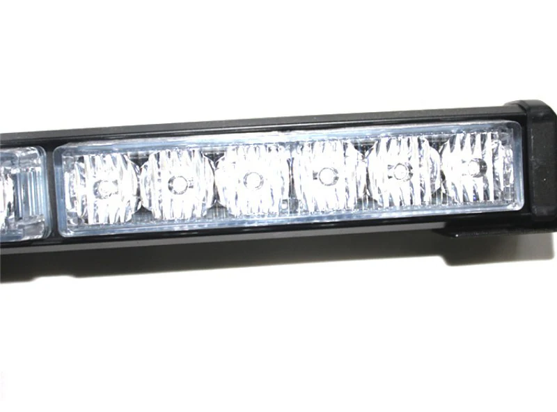 Super Bright 54W(18*3W) Multi-Mode Strobe Police Warning Lights Roof Grille Led Light Bar 12V DRL Strobe Parking Light Bar