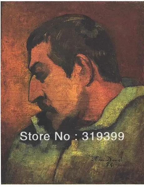 paul gauguin Oil Painting Reproduction on Linen canvas, dedicated to his friend Danie,100%handmade,Free Ship,high Quality