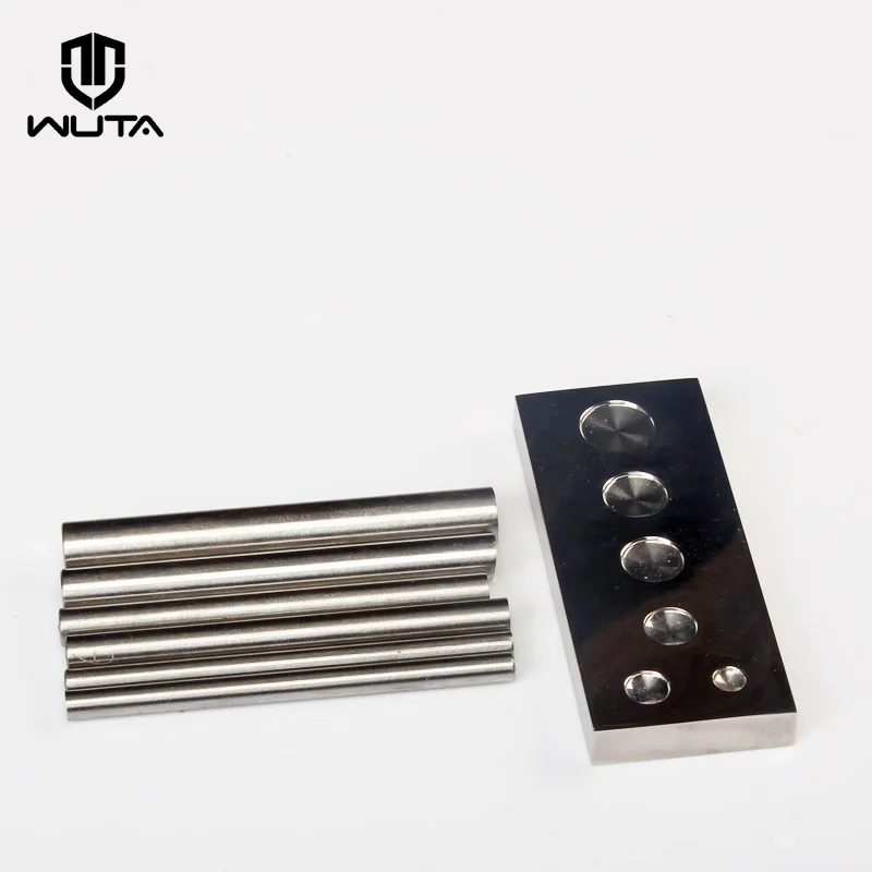 WUTA Artigianale In Pelle di Funghi Delle Unghie Setter Tool Kit & Acciaio Inox A Mano In Pelle FAI DA TE Installazione-9 Taglie Disponibili (Up per